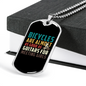 Bicyles And Guitars Cycling Necklace Stainless Steel or 18k Gold Dog Tag 24"-Express Your Love Gifts