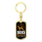 Big Bucks I Like Keychain Stainless Steel or 18k Gold Dog Tag Keyring-Express Your Love Gifts