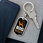 Big Bucks I Like Keychain Stainless Steel or 18k Gold Dog Tag Keyring-Express Your Love Gifts