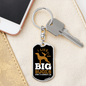 Big Bucks I Like Keychain Stainless Steel or 18k Gold Dog Tag Keyring-Express Your Love Gifts
