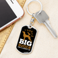 Big Bucks I Like Keychain Stainless Steel or 18k Gold Dog Tag Keyring-Express Your Love Gifts