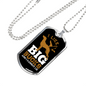 Big Bucks I Like Necklace Stainless Steel or 18k Gold Dog Tag 24" Chain-Express Your Love Gifts