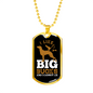 Big Bucks I Like Necklace Stainless Steel or 18k Gold Dog Tag 24" Chain-Express Your Love Gifts