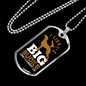Big Bucks I Like Necklace Stainless Steel or 18k Gold Dog Tag 24" Chain-Express Your Love Gifts