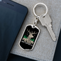 Big Bucks Keychain Stainless Steel or 18k Gold Dog Tag Keyring-Express Your Love Gifts