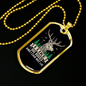 Big Bucks Necklace Stainless Steel or 18k Gold Dog Tag 24" Chain-Express Your Love Gifts