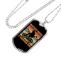 Big Foot Rides Cycling Necklace Stainless Steel or 18k Gold Dog Tag 24"-Express Your Love Gifts