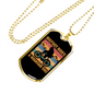 Big Foot Rides Cycling Necklace Stainless Steel or 18k Gold Dog Tag 24"-Express Your Love Gifts