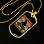 Big Foot Rides Cycling Necklace Stainless Steel or 18k Gold Dog Tag 24"-Express Your Love Gifts