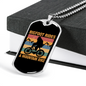 Big Foot Rides Cycling Necklace Stainless Steel or 18k Gold Dog Tag 24"-Express Your Love Gifts