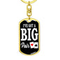 Big Pair Poker Player Gift Keychain Dog Tag Stainless Steel or 18k Gold-Express Your Love Gifts