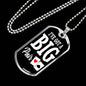 Big Pair Poker Player Gift Stainless Steel or 18k Gold Dog Tag 24" Chain-Express Your Love Gifts