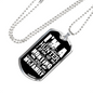 Big Time Hunter Necklace Stainless Steel or 18k Gold Dog Tag 24" Chain-Express Your Love Gifts