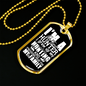 Big Time Hunter Necklace Stainless Steel or 18k Gold Dog Tag 24" Chain-Express Your Love Gifts