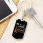 Big Tines Hunter'S Keychain Gift Stainless Steel or 18k Gold Dog Tag Keyring-Express Your Love Gifts
