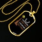Big Tines Hunting Necklace Stainless Steel or 18k Gold Dog Tag 24" Chain-Express Your Love Gifts