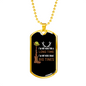 Big Tines Hunting Necklace Stainless Steel or 18k Gold Dog Tag 24" Chain-Express Your Love Gifts