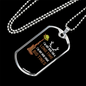 Big Tines Hunting Necklace Stainless Steel or 18k Gold Dog Tag 24" Chain-Express Your Love Gifts