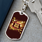 Big Win Jackpot Gambler Keychain Stainless Steel or 18k Gold Dog Tag Keyring-Express Your Love Gifts