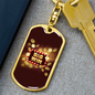 Big Win Jackpot Gambler Keychain Stainless Steel or 18k Gold Dog Tag Keyring-Express Your Love Gifts