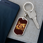 Big Win Jackpot Gambler Keychain Stainless Steel or 18k Gold Dog Tag Keyring-Express Your Love Gifts