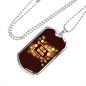 Big Win Jackpot Gambler Necklace Stainless Steel or 18k Gold Dog Tag 24" Chain-Express Your Love Gifts