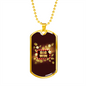 Big Win Jackpot Gambler Necklace Stainless Steel or 18k Gold Dog Tag 24" Chain-Express Your Love Gifts