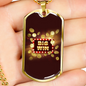 Big Win Jackpot Gambler Necklace Stainless Steel or 18k Gold Dog Tag 24" Chain-Express Your Love Gifts