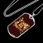 Big Win Jackpot Gambler Necklace Stainless Steel or 18k Gold Dog Tag 24" Chain-Express Your Love Gifts