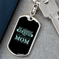 Biggest Reason for Mom Keychain Stainless Steel or 18k Gold Dog Tag Keyring-Express Your Love Gifts