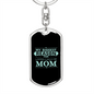 Biggest Reason for Mom Keychain Stainless Steel or 18k Gold Dog Tag Keyring-Express Your Love Gifts