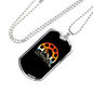 Bike Chain Rings Cycling Necklace Stainless Steel or 18k Gold Dog Tag 24"-Express Your Love Gifts