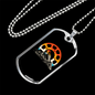 Bike Chain Rings Cycling Necklace Stainless Steel or 18k Gold Dog Tag 24"-Express Your Love Gifts