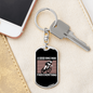 Bike Ride Fixes Everything Cycling Keychain Stainless Steel or 18k Gold Dog Tag Keyring-Express Your Love Gifts