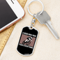 Bike Ride Fixes Everything Cycling Keychain Stainless Steel or 18k Gold Dog Tag Keyring-Express Your Love Gifts