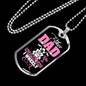 Biker Dad Cooler Necklace Stainless Steel or 18k Gold Dog Tag 24" Chain-Express Your Love Gifts