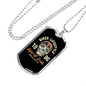 Biker Lifestyle Biker Necklace Stainless Steel or 18k Gold Dog Tag 24"-Express Your Love Gifts