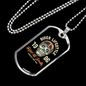 Biker Lifestyle Biker Necklace Stainless Steel or 18k Gold Dog Tag 24"-Express Your Love Gifts