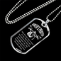 Biker's Prayer Necklace Stainless Steel or 18k Gold Dog Tag 24" Chain-Express Your Love Gifts