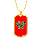 Bikers Necklace Stainless Steel or 18k Gold Dog Tag 24" Chain-Express Your Love Gifts