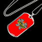 Bikers Necklace Stainless Steel or 18k Gold Dog Tag 24" Chain-Express Your Love Gifts