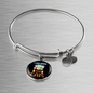 Bingo And Cats Bracelet Stainless Steel or 18k Gold Circle Bangle-Express Your Love Gifts