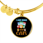 Bingo And Cats Bracelet Stainless Steel or 18k Gold Circle Bangle-Express Your Love Gifts