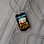 Bingo And Cats Necklace Stainless Steel or 18k Gold Dog Tag 24" Chain-Express Your Love Gifts