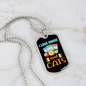 Bingo And Cats Necklace Stainless Steel or 18k Gold Dog Tag 24" Chain-Express Your Love Gifts