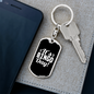Bingo Day! Mom Keychain Stainless Steel or 18k Gold Dog Tag Keyring-Express Your Love Gifts
