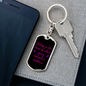 Biology Mom Keychain Stainless Steel or 18k Gold Dog Tag Keyring-Express Your Love Gifts