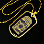 Birth Chart Zodiac Necklace Stainless Steel or 18k Gold Dog Tag 24" Chain-Express Your Love Gifts