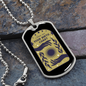 Birth Chart Zodiac Necklace Stainless Steel or 18k Gold Dog Tag 24" Chain-Express Your Love Gifts