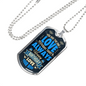 Birthday One Wife To Husband Necklace Stainless Steel or 18k Gold Dog Tag 24" Chain-Express Your Love Gifts